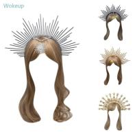 ราคา Wake DIY Pearls Halo Crown Hair Hoop เครื่องประดับผมประกวดวินเทจสําหรับงานแต่งงาน (29964849942)