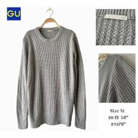ราคา เสื้อไหมพรมคาร์ดิแกนแบรนด์ GU size XL (22871811729)