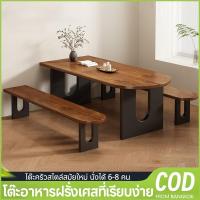 ราคา โต๊ะครัวสไตล์สมัยใหม่ ไม้จริงทั้งชุด ชุดโต๊ะอาหาร 4-8 ที่นั่ง โต๊ะรับประทานอาหาร นั่งได้ 8คน (45001248316)