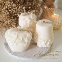 ราคา เทียนหอม Set 3 of floral (3ชิ้น) เทียนหอมตกแต่งบ้าน เทียนแท่งไขถั่วเหลือง ไม่มีพาราฟิน เทียนหอม ของขวัญ เทียนดอกไม้ (25008634796)