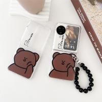 ราคา เคสโทรศัพท์มือถือ กันกระแทก ลายหมี พร้อมสายคล้องมือ แฟชั่นสร้างสรรค์ สําหรับ OPPO FIND N3 OPPO N3 (22462953384)