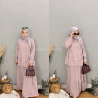 ราคา ชุดกระโปรงเรย์น่า | ชุดกระโปรงสตรีมุสลิมทําจากผ้าลินินแท้ | แฟชั่นมุสลิม (28165191729)