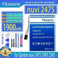 ราคา YKaiserin แบตเตอรี่ 1900mAh สำหรับ Garmin nuvi 2475 2495 2545 2515 2565 2555 2595 GPS (29456938671)