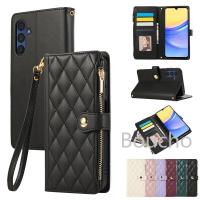 ราคา SAMSUNG สําหรับSamsung A36 A56 A26 A06 A16 A15 A55 A35 A25 A54 A34 A24 A14 A23 A13 A53 A33 5G 4Gหนังหรูหรากระเป๋าซิปฝาครอบแฟชั่นสายคล้องเคสโทรศัพท์พร้อมสายคล้องมือ (43302928535)