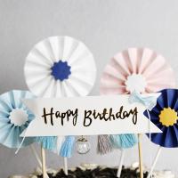 ราคา พร้อมส่งSetป้ายตกแต่งเค้กวันเกิด ป้ายปักเค้ก ป้ายตกแต่งเค้กวันเกิด (6146988160)