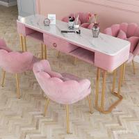 ราคา ทําเล็บมือหินอ่อนเลียนแบบเล็บร้านชุดสองชั้นข้อเสนอพิเศษโต๊ะเก้าอี้ใหม่แสงหรูหราเล็บโต๊ะโต๊ะคู่เดียว ยูเอบีพี (57651976128)