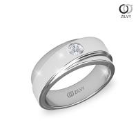 ราคา Zilvy - แหวนเพชรชาย น้ำร้อย 0.20 กะรัต (BR187) (12503399783)