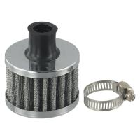 ราคา {bestshe} 12mm Round Crank Case EngIne Breather Oil Air Filter Car Motorcycle Quad Bike (27475360545)