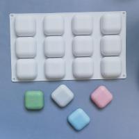 ราคา แม่พิมพ์ซิลิโคน ทรงสี่เหลี่ยม 12 ช่อง สําหรับทําสบู่ ช็อคโกแลต มูส เค้ก พุดดิ้ง เยลลี่ DIY (17597407207)