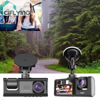 ราคา Dash Cam ด้านหน้าและด้านหลังภายใน 3 ช่องกล้อง Dash 1080P Dash Cam (ไม่มี SD Card) [Ciflying.th] (54402860647)