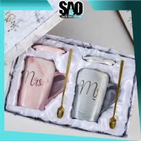 ราคา SAO - 8001 Mr & Mrs Couple Cup / 2 in 1 Marble Couple Cup / Couple Mug Set / แก้วคู่รัก / แก้วน่ารัก (42604710492)