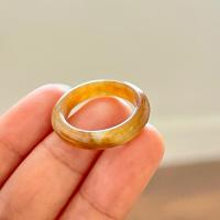 ราคา แหวนหยกเหลืองน้ำผึ้ง เบอร์ 56 หยกพม่าแท้สีธรรมชาติ (27623571122)