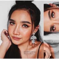 ราคา Mini Ava Brown / Gray [-50ถึง-1000] By Kittykawaii คอนแทคเลนส์ (41160775452)