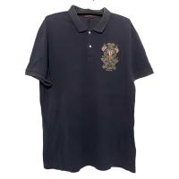 ราคา เสื้อโปโล คอปก แขนสั้น สีกรม POLO RALPH LAUREN มือสอง สภาพดี ปักโลโก้กลางอก สุภาพ ลายเรียบๆ (29371707078)