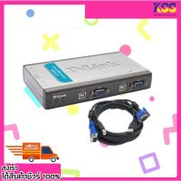 ราคา อุปกรณ์ควบคุมเครื่องคอมพิวเตอร์ KVM Switch D-LINK DKVM-4U 4-port USB KVM switch รับประกัน 1 ปี (17167028658)