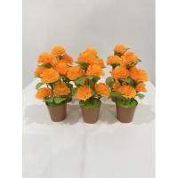 ราคา ดาวเรือง ดาวเรืองกระถาง ดาวเรืองปลอม ดอกดาวเรืองปลอมในกระถาง (ขนาดเล็ก 2.5 นิ้ว) ราคาเดี่ยวและคู่ (14115031850)