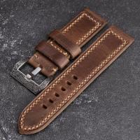 ราคา Holvin สายนาฬิกาข้อมือ หนังวัวแท้ แบบนิ่ม หนา แฮนด์เมด สไตล์เรโทร สําหรับผู้ชาย 20 22 24 มม. (27901492473)