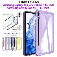 ราคา แฟชั่นที่มีสีสันกันกระแทกกรณีแท็บเล็ตสําหรับ Samsung Galaxy Tab S7 TabS8 Tab S9 11.0 นิ้วคุณภาพสูง TPU แท็บเล็ตสําหรับ samsung galaxy TABs7 tab s8 Tabs9 ปลอก (45252203280)