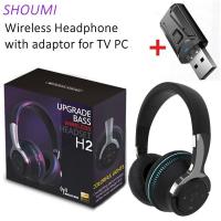 ราคา Tv Bluetooth Headphones Wireless Headphon with Mic USB Adaptor Headset Noise Canceling Stereo Foldable Bass for TV Earph (26765684182)