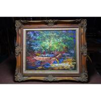 ราคา ภาพวาดสีน้ำมันเรือประมงยาม ค่ำคืน (20889300551)