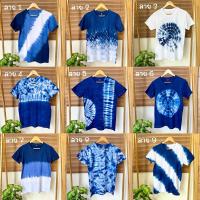 ราคา เสื้อมัดย้อมคราม cotton100% มีทั้งเด็กและผู้ใหญ่ (26905956289)