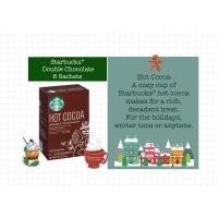 ราคา เครื่องดื่มโกโก้ปรุงสำเร็จ Starbucks Double Chocolate Hot Cocoa Mix, 8 ซอง/1 กล่อง (13536250611)