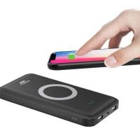 ราคา แท่นชาร์จไร้สาย & พาวเวอร์แบงค์ 12000mAh สีดำและสีขาว (6543930439)