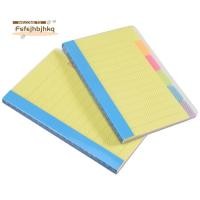 ราคา [fsfejhbjhkq]Sticky Notes Divider Sticky Notes Tabs ,Tabbed Self-Stick Lined Bright Color Notepad, 4X6 นิ้ว,2 ชิ้น 120 หมายเหตุดัชนี (45553235706)