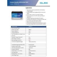 ราคา GLINK รุ่น LFP LiFePO4 Battery ( มี 3 แบบ 12V 50Ah / 12V 100Ah / 24V 100Ah ) (40975492563)