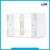 ราคา US-2015WH: LINK Plastic WALL BOX 2 X 4" (ลึก 38 mm.) (สีขาว)กล่องพลาสติกติดผนังลอยของ LINK (3351888111)