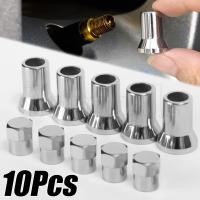 ราคา [ขายดี] ฝาครอบวาล์วล้อรถยนต์ โครเมี่ยม หกเหลี่ยม 10 ชิ้น ต่อชุด TR413 (24666415367)