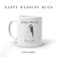 ราคา Happy Wedding Mugs แก้วมัคลายบ่าว-สาว (สามารถเปลี่ยนข้อความได้) (40269601007)