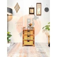 ราคา ลิ้นชักทอหวาย 3 ชั้น เฟอร์นิเจอร์ไม้หวาย ญี่ปุ่นมือสอง (40726487202)