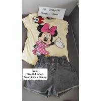 ราคา Disney minnie x zara Set ขนาด 3-4 ปี (41126906219)
