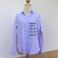 ราคา เสื้อเชิ้ตผ้าลินิน สินค้ามือสองสภาพสวย (6243496171)