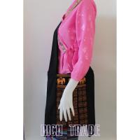 ราคา B-017 กระเป๋าย้ามผ้าพื้นเมือง กระเป๋าสะพายข้าง สีดำลายช้างสีเหลือง (1993406199)