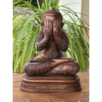 ราคา พระปิดตา ขนาดบูชาหน้าตัก 5.5 นิ้ว สูง 7.5 นิ้ว รุ่นยอดปาฏิหาริย์เนื้อโลหะรมมันปู (21011292318)