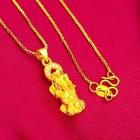 ราคา สร้อยคอทองคำ 24K เคลือบทอง สร้อยคอพีชูสิงห์ทองคำเทียม สำหรับผู้หญิงและผู้ชาย เครื่องประดับทรายทอง ไม่ซีดจาง ไม่ดำคล้ำ สร (27425934724)