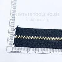 ราคา ซิป#3 ฟันทองเหลือง สีดำฟันทอง 1หลา (6024264522)