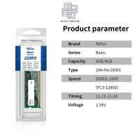 ราคา Ram แล็ปท็อป NETAC 8GB 8 GB DDR3 DDR3L 1600 MHz SO-Dimm Sodimm (40655710603)