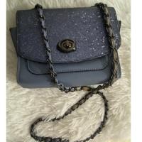 ราคา กระเป๋า Coach ครอสบอดี้ สีฟ้าเมทัลลิค (27700594935)