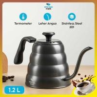 ราคา One Two Cups Gooseneck Pour Over เครื่องวัดอุณหภูมิหม้อกาแฟ - OTC265 (45101550367)