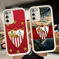 ราคา ปลอกอ่อนสําหรับ Samsung M02 A03S A51 J4 M02S F02S J6 Plus A02 A71 A02S A03 Core A31 สีขาว Q103 Sevilla-FC (53701047746)