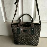 ราคา กระเป๋าFlynow เนื้อผ้าพิมพ์ลาย FN สีน้ำตาล-ดำ ขนาด 12 นิ้ว (21862120017)