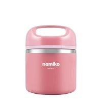 ราคา NAMIKO ปิ่นโตสไตล์ญี่ปุ่น 630 ml. Namiko สีชมพูเข้ม | ไทยมาร์ท THAIMART (17158165554)