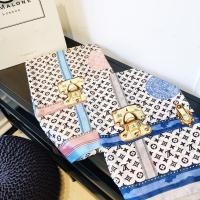 ราคา ผ้าพันคอ ผ้าคลุมไหล่ LV ส่งจากไทย แบรนด์เนม สวยหรู ผ้า silk satin บางนุ่มลื่น (20644404128)