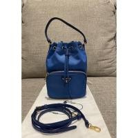 ราคา Prada nylon bucket bag Royal Blue (ซื้อ 14) (12866105764)