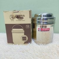 ราคา ปิ่นโต 2 ชั้น 14 ซม. ฝาสเตนเลส ตราหัวม้าลาย ปิ่นโตใส่อาหาร Zebra หม้อหิ้ว ปิ่นโตสุญญากาศ ปิ่นโตเก็บความร้อน (20894354159)