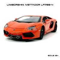 ราคา โมเดลรถ LAMBORGHINI AVENTADOR LP700-4 สีส้ม (Scale 1:24) (144700117)