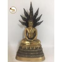 ราคา พระประจำวันเสาร์ พระปางนาคปรก​ เนื้อทองเหลือง ทำผิวลงหิน หน้าตัก 5"70 (7066617510)